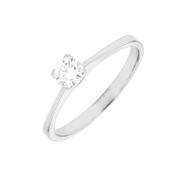 Acheter Solitaire diamant 0.30 carat or blanc 2.08g Comme neuf - 1100,00 € Solitaire diamant 0.30 carat or blanc 2.08g Comme neuf - reconditionné disponible sur Gemme Les Bijoux